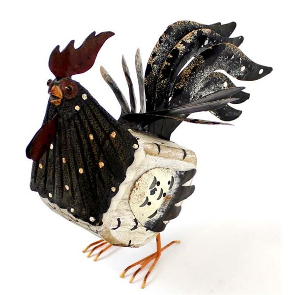 Metal Art Folk Art Rooster