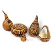 Image 1 : 5 South American Peruvian Carved Gourds