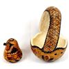 Image 21 : 5 South American Peruvian Carved Gourds
