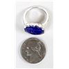 Image 9 : Sterling Silver & Lapis Ring, Size 7.25