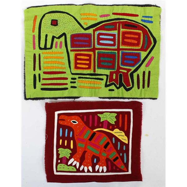 2 San Blas Kuna Indian Molas