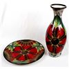 Image 1 : Large Mexican Pottery Vase and Matching Platter