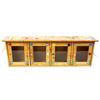 Image 1 : Hand Painted 4 Door Wood Display Case