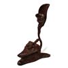 Image 1 : Cast Iron Frog on Leaf Candleholder