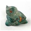 Image 1 : Zuni Inlay Turquoise Owl Fetish by Jayne Quam