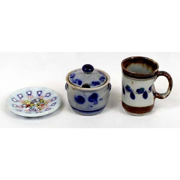 3 Glass & Pottery Collectibles