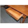 Image 2 : Antique late Victorian quarter cut oak board room table with barley twist style supports, four drawe