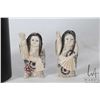 Image 2 : Two vintage carved ivory figures, each 2" in height