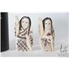 Image 2 : Two vintage carved ivory figures, each 2" in height