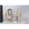 Image 2 : Two vintage carved ivory figures, each 2" in height