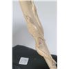 Image 2 : Hand carved tusk featuring birds and snakes 16 1/2" on a black soapstone base
