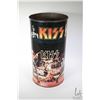 Image 2 : Vintage "Kiss" metal trash can circa late 1970's, 19" in height, note rust to metal on inside and bo