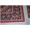 Image 2 : Large 100% handmade Iranian wool area carpet with cranberry background, center medallion, multiple b