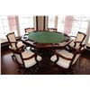 Image 2 : Single pedestal dining table with "Victorian style" scroll supports which converts to a flip over ga
