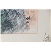 Image 3 : Oriental watercolour landscape painting, signed by artist, 26" X 12 1/2"