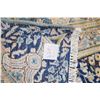 Image 3 : 100% Iranian made area carpet with center medallion, deep blue background with highlights of copper,