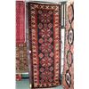 Image 1 : 100% handmade Iranian Saveh carpet runner with quintuple medallion, royal blue background and multip