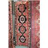 Image 1 : 100% handmade Iranian Saveh carpet runner with quadruple medallions, brick and black backgrounds wit