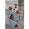 Image 8 : Vintage hand painted silk kimono with obi sash, hand painted fan and a pair of Geta footwear