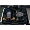 Image 2 : Bosch router model 1617EVS with plunge base and deluxe router guide in original fitted hard plastic 