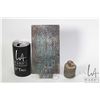 Image 1 : Oriental copper printing plate, purportedly late 19th century and a group of calligraphy engraved co