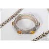 Image 2 : Nepal Beeswax inset "Blessings of Bats" bangle and a white metal "Dual Dragon" neck chain
