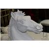 Image 2 : Heavy Austin like horse head on plinth, no signature or markings seen, 18" including base