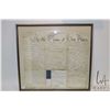 Image 1 : Antique English framed will and testament overall dimensions including framed 24" X 26"