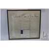 Image 2 : Antique English framed will and testament overall dimensions including framed 24" X 26"