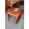 Image 1 : Set of three French provincial nesting tables