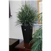 Image 1 : Two artificial plants including one in 24" pot and a 20" pot, plus greenery