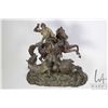 Image 1 : Antique cast French bronze of Charles Martel defeating the Saracens, 11" high and 12" in diameter, n