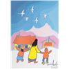 Image 2 : Two framed Ted Harrison Yukon theme prints