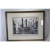 Image 1 : Two gilt framed etched prints including a Sea Witch tall ship (1977) and Robert E. Lee paddle steame