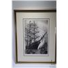 Image 2 : Two gilt framed etched prints including a Sea Witch tall ship (1977) and Robert E. Lee paddle steame