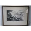 Image 1 : Two gilt framed etched prints including Charles W. Morgan, New Bedford tall ship (1971) and William 