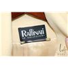 Image 2 : Ladies butter coloured wool short coat with fur or fur like trim labeled Raffinati