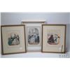 Image 2 : Seven French antique coloured fashion prints including prints from La Mode Illustree circa 1870, Le 