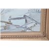 Image 3 : Two framed oil on board paintings including a wintry homestead and a snow covered barn and both sign