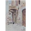Image 2 : Framed watercolour painting labeled on verso "Vecemis Firenze (?)" and signed by artist Marco Bonech