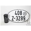 Image 1 : Vintage German license plate 13 3/4" X 8 1/2"