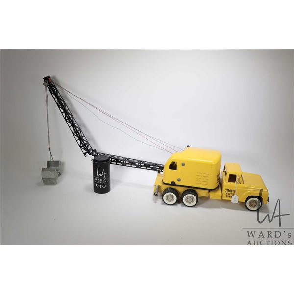 Vintage Structo pressed steel mobile crane