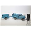 Image 1 : Vintage Hubley pressed steel farm truck and trailer
