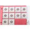 Image 1 : Ten British King George V silver three pence pieces dating 1911-1920 consecutively