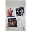 Image 1 : Three hand signed sports promotionals including Brett "The Hitman" Hart, The Hart Bros. signed by Br