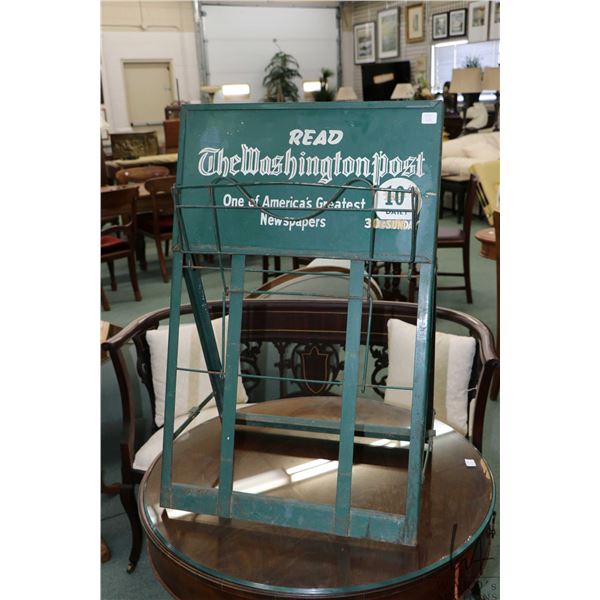 Vintage newspaper stand for the Washington Post 30" in height and 19" wide