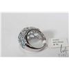 Image 3 : Sterling silver and blue topaz dinner ring