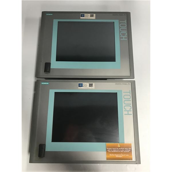 (2) Siemens #6AV7851-0AE20-1AA0 Simatic Panels PC 477B