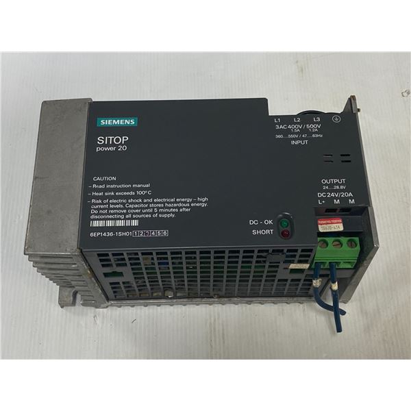 Siemens # 1P 6EP1436-1SH91 Sitop Power 20 Module