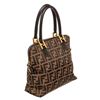 Image 2 : Fendi Zucca Logo Brown Shoulder Bag